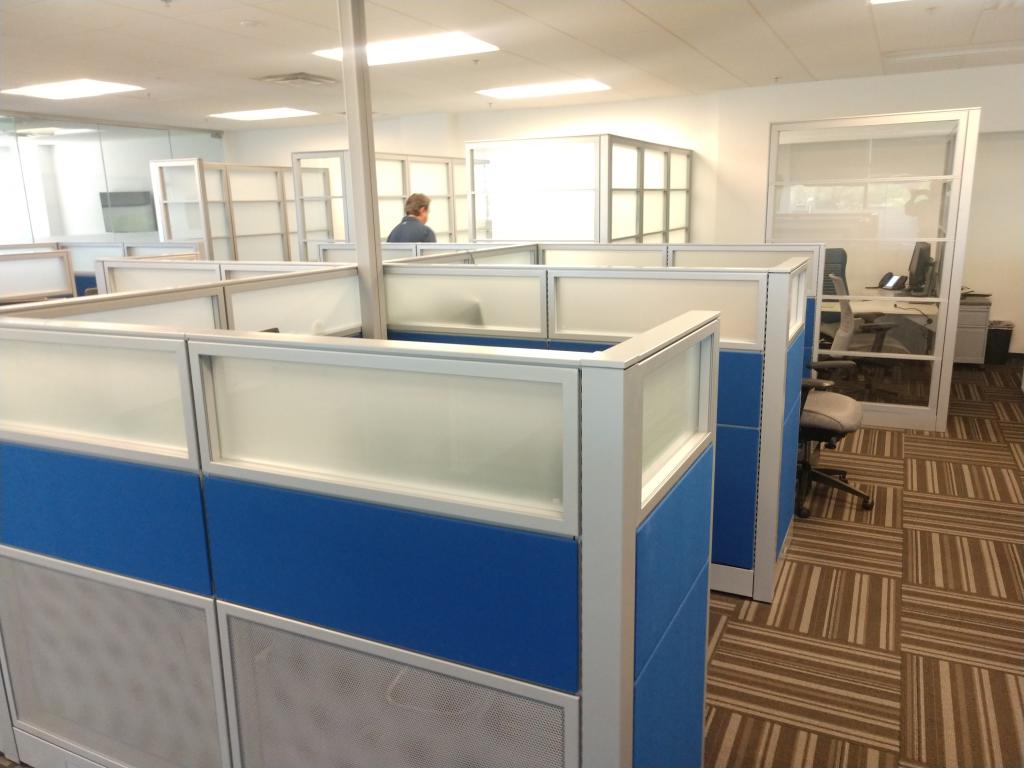 Global Evolve Cubes with Glass - Used Office Furniture Phoenix AZ