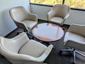 Lobby Chairs and Table